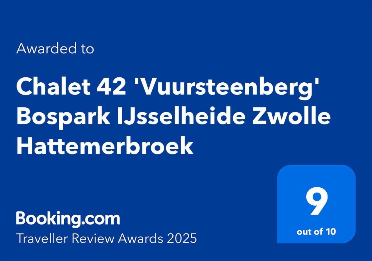 Chalet 42 'Vuursteenberg' Bospark Ijsselheide Zwolle Hattemerbroek Ngoại thất bức ảnh